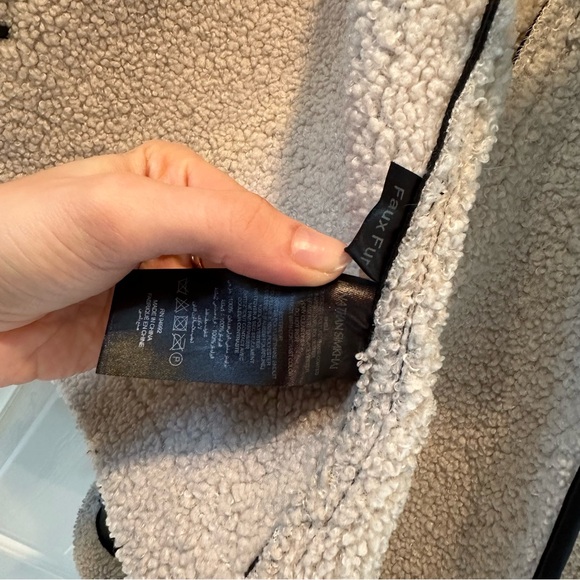 Jonathan Simhkai Corrine Vegan Sherpa Moto Jacket - Picture 15 of 16